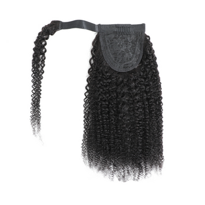 Afro kinky wrap around ponytail
