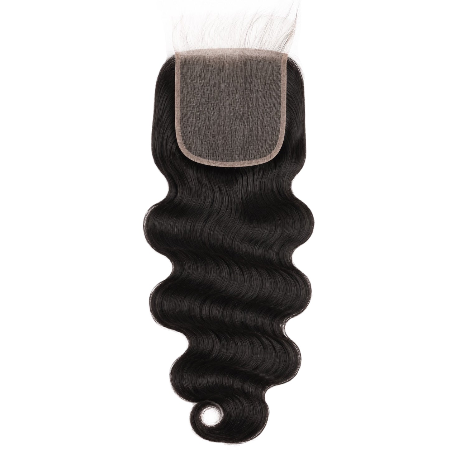 A black body wave 5x5 HD lace closure, displayed against a solid white background.