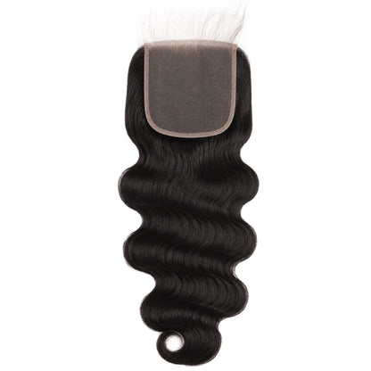 A black body wave 5x5 HD lace closure, displayed against a solid white background.